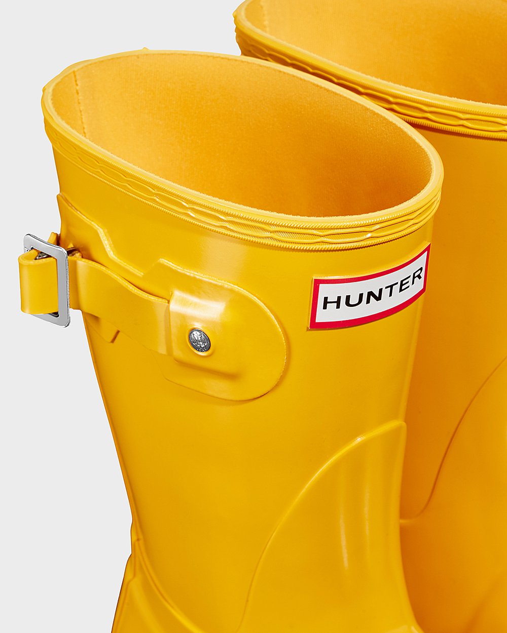 Botas De Cortas Hunter Mujer Original Gloss - Amarillo - Argentina 2879SUICX